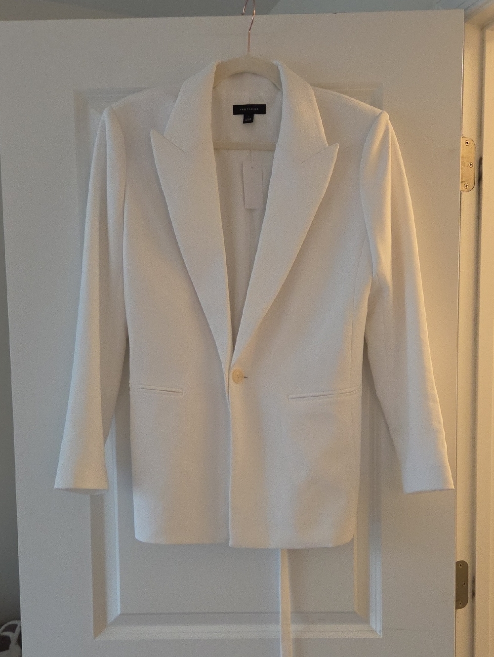 Ann Taylor Oversized White Jacket